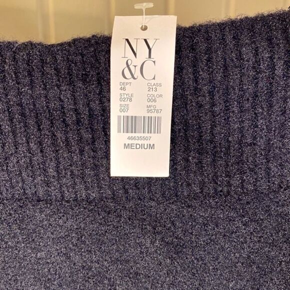 New York & Company Boat Neck Black Sweater - Picture 2 of 5